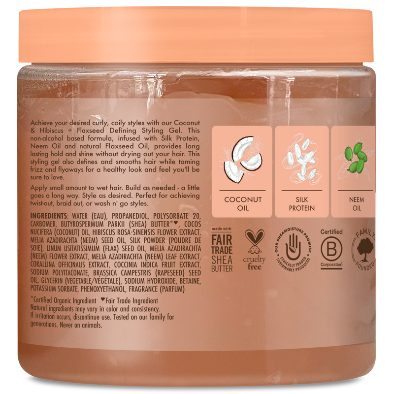 Defining Styling Gel SheaMoisture Coco & Hibiscus | Gel Coiffant Boucles