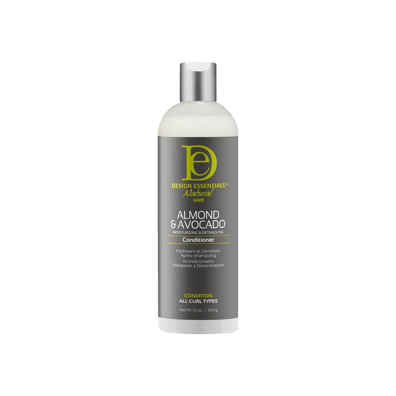 Après-Shampoing Hydratant & Démêlant Design Essentials Almond & Avocado