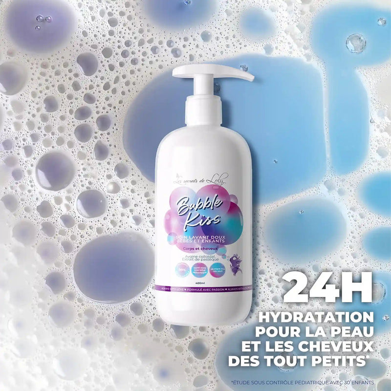 Bubble Kiss Soin lavant doux bébés et enfants - Corps et cheveux - 400ml