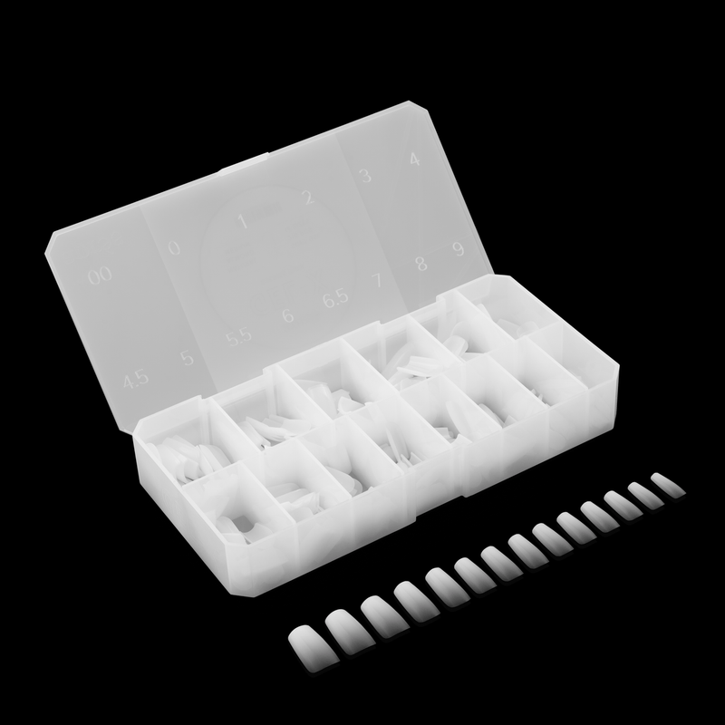 Ombré Gel-X® Forme Carrée Naturelle - Taille S - Boîte de 210 capsules